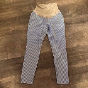 Old Navy Maternity Striped Pixie Pants, Size 4, NWOT